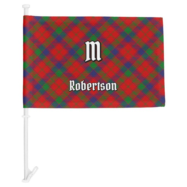 Clan Robertson Tartan Car Flag (Front)