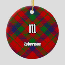 Clan Robertson Tartan Ceramic Ornament
