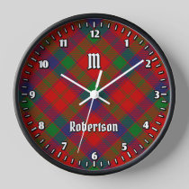 Clan Robertson Tartan Clock