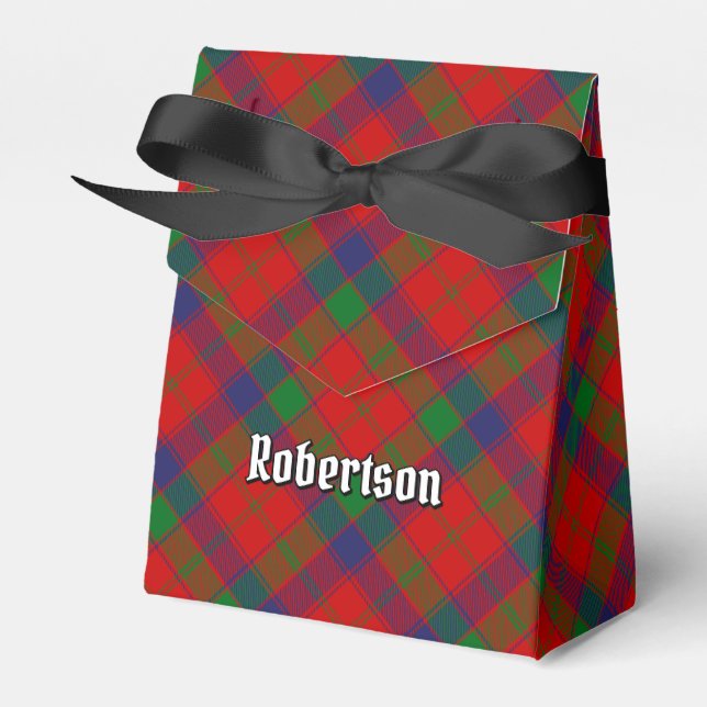 Clan Robertson Tartan Favor Boxes (Front Side)