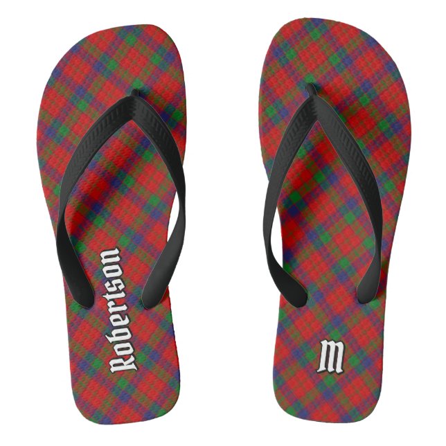 Clan Robertson Tartan Flip Flops (Footbed)