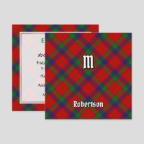 Clan Robertson Tartan Invitation