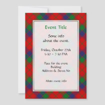 Clan Robertson Tartan Invitation
