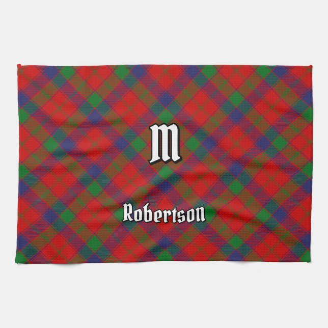 Clan Robertson Tartan Kitchen Towel (Horizontal)