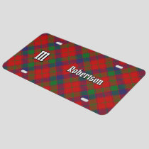 Clan Robertson Tartan License Plate