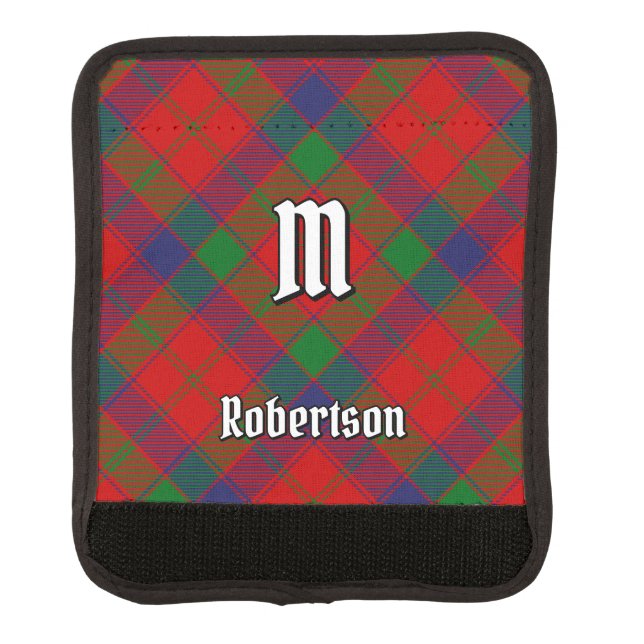 Clan Robertson Tartan Luggage Handle Wrap (Front)