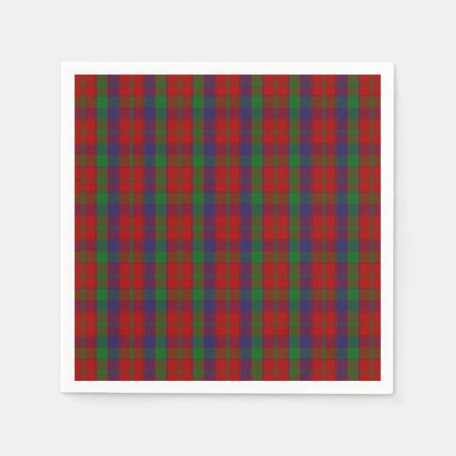 Clan Robertson Tartan Napkins (Front)