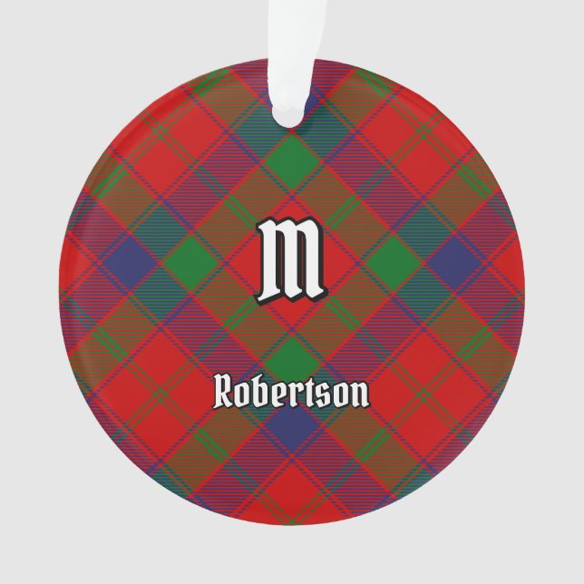 Clan Robertson Tartan Ornament (Front)
