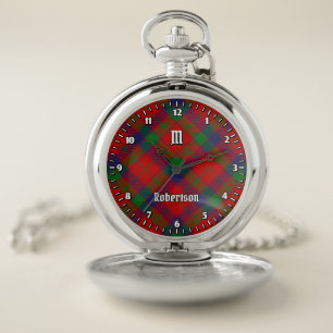 Clan Robertson Tartan Pocket Watch