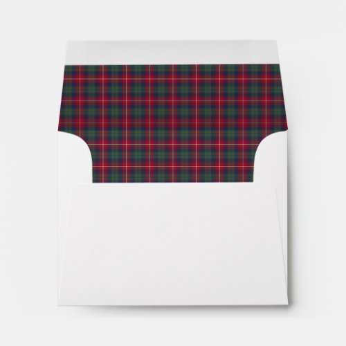 Clan Robertson Tartan Red Blue and Green Plaid Envelope