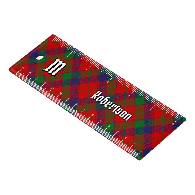 Clan Robertson Tartan Ruler (Angled)