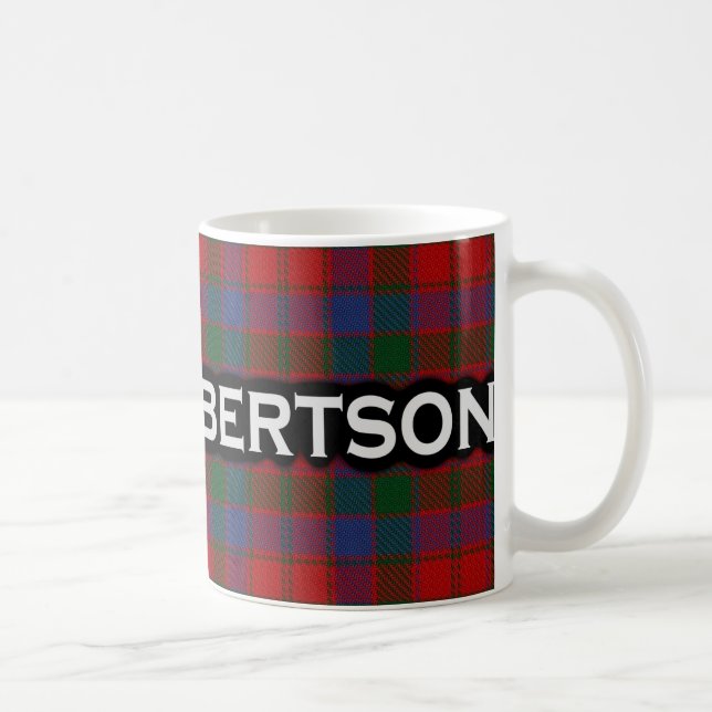 Clan Robertson Tartan Scottish Coffee Mug (Right)