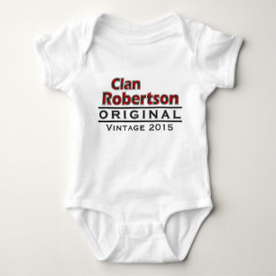 Clan Robertson Vintage Customize Your Birthyear Baby Bodysuit