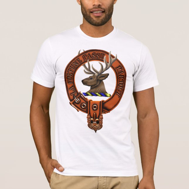 Clan Rollo Family Crest and Targe T-Shirt (Front)