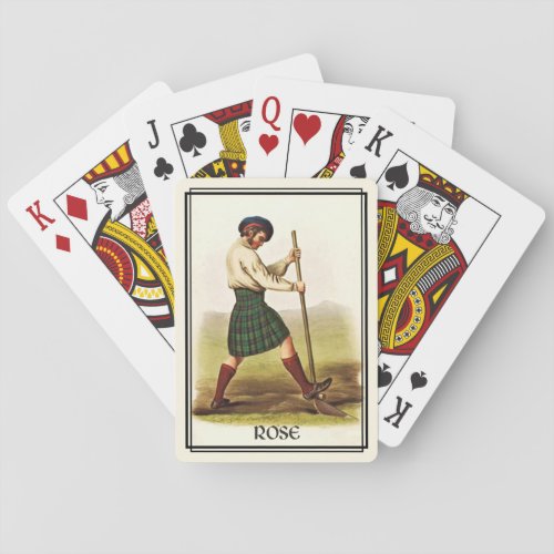 Clan Rose Classic Scotland Bicycle Deck Poker Cards