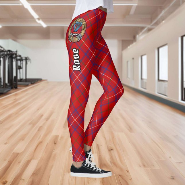 Clan Rose Crest over Tartan Leggings (Creator Uploaded)
