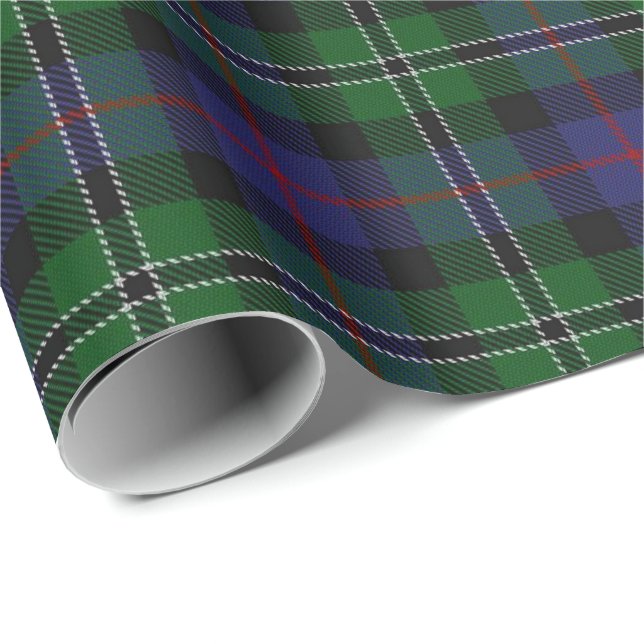 Clan Rose Hunting Scottish Tartan Wrapping Paper (Roll Corner)
