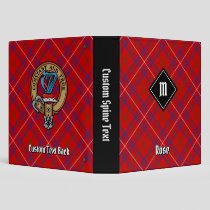 Clan Rose Tartan 3 Ring Binder