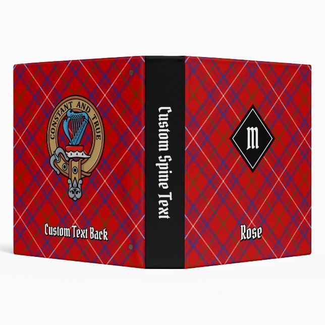 Clan Rose Tartan 3 Ring Binder (Background)