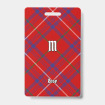 Clan Rose Tartan Badge