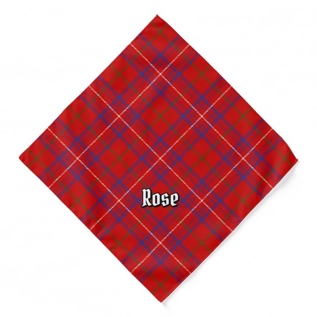 Clan Rose Tartan Bandana (Front)