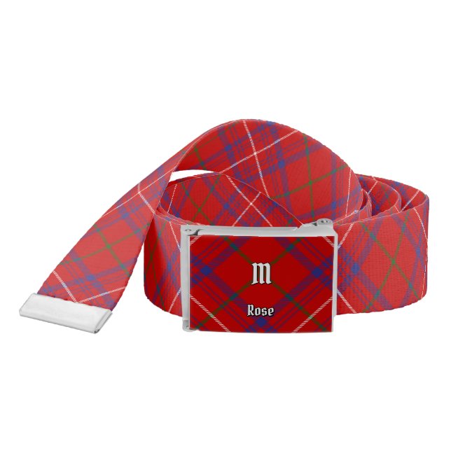 Clan Rose Tartan Belt (Snake)
