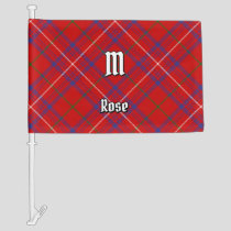 Clan Rose Tartan Car Flag