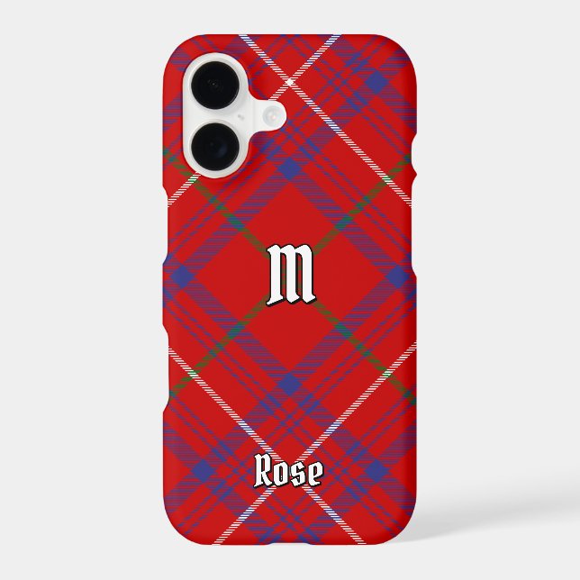 Clan Rose Tartan Case-Mate iPhone Case (Back)