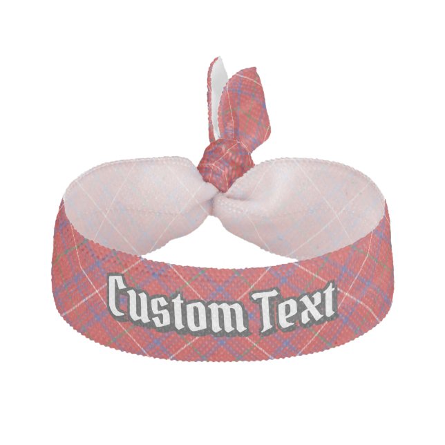 Clan Rose Tartan Elastic Hair Tie (Front)