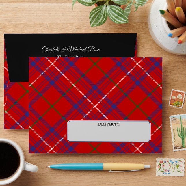 Clan Rose Tartan Envelope (Desk)