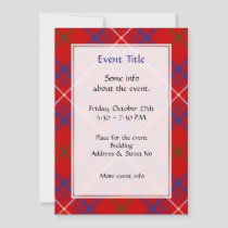 Clan Rose Tartan Invitation