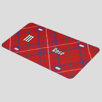 Clan Rose Tartan License Plate