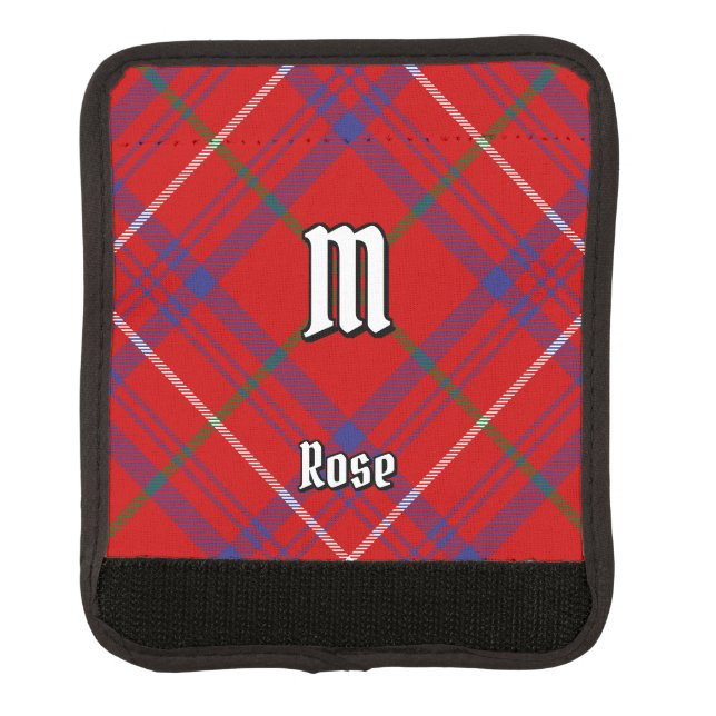Clan Rose Tartan Luggage Handle Wrap (Front)