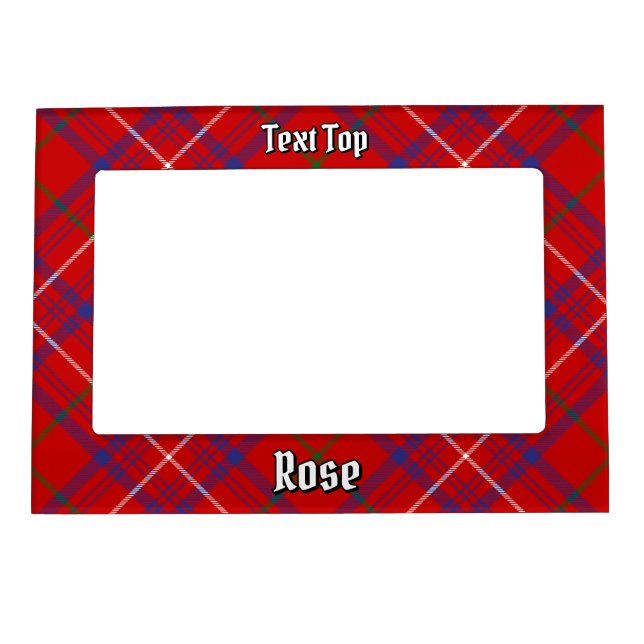 Clan Rose Tartan Magnetic Frame (Front)