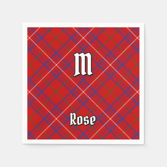 Clan Rose Tartan Napkins (Front)