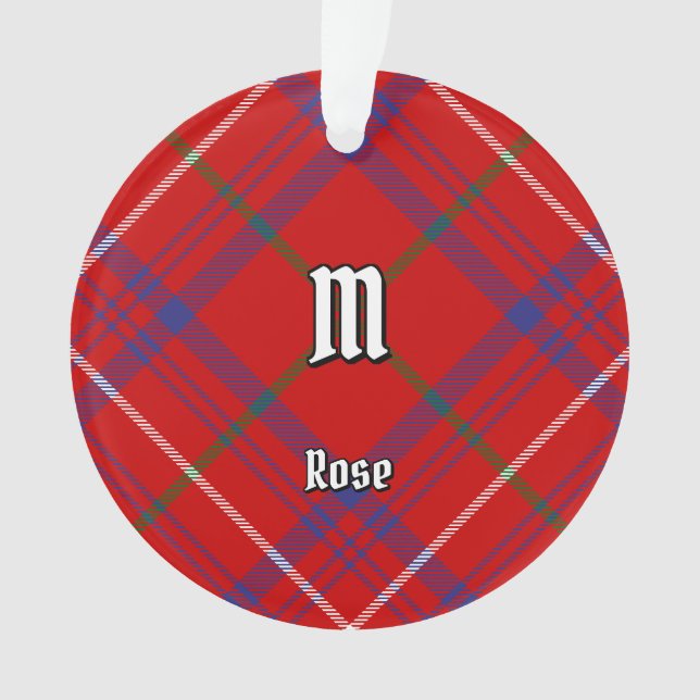 Clan Rose Tartan Ornament (Front)