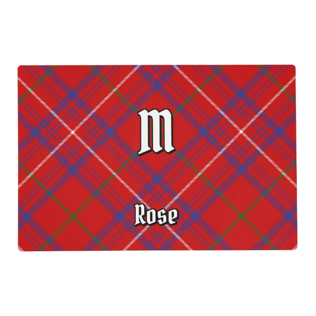 Clan Rose Tartan Placemat (Front)