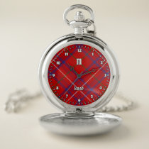 Clan Rose Tartan Pocket Watch