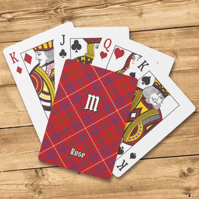 Clan Rose Tartan Poker Cards (Creator Uploaded)