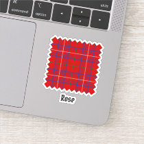 Clan Rose Tartan Sticker