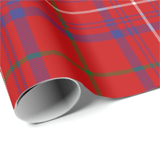 Clan Rose Tartan Wrapping Paper (Roll Corner)