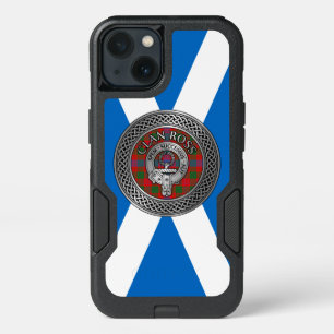 Clan Ross Crest & Tartan Knot iPhone 13 Case
