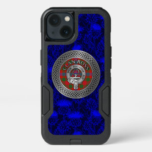 Clan Ross Crest & Tartan Knot iPhone 13 Case