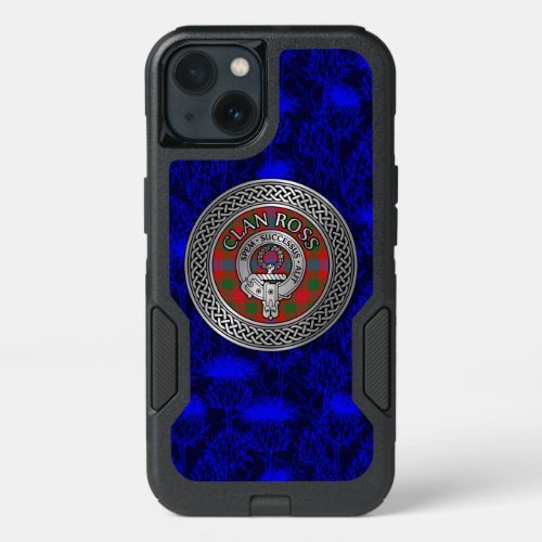 Clan Ross Crest  Tartan Knot iPhone 13 Case