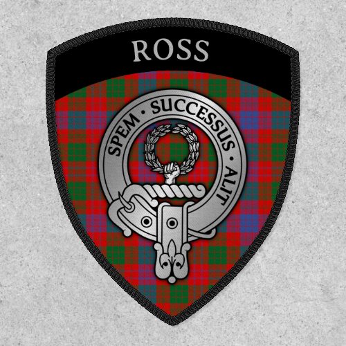 Clan Ross EDIT Crest  Tartan Patch