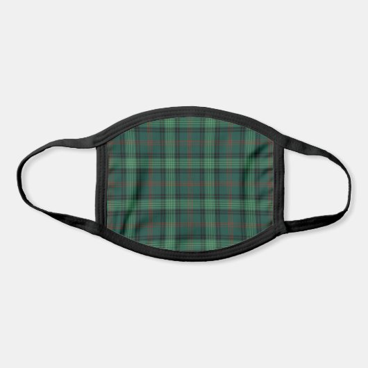 Clan Ross Hunting Tartan Green Plaid Face Mask (Front)