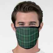Clan Ross Hunting Tartan Green Plaid Face Mask (Worn Him)