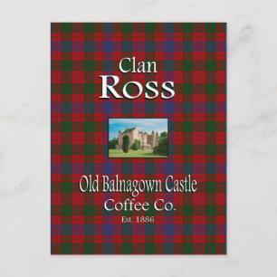 Clan Ross Old Balnagown Castle Coffee Co. Postcard