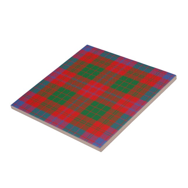 Clan Ross Tartan  Ceramic Tile (Side)