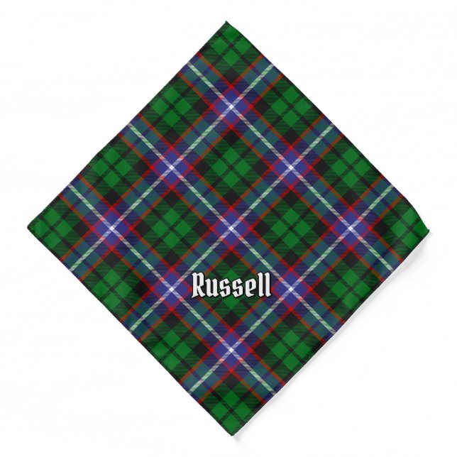 Clan Russell Tartan Bandana (Front)